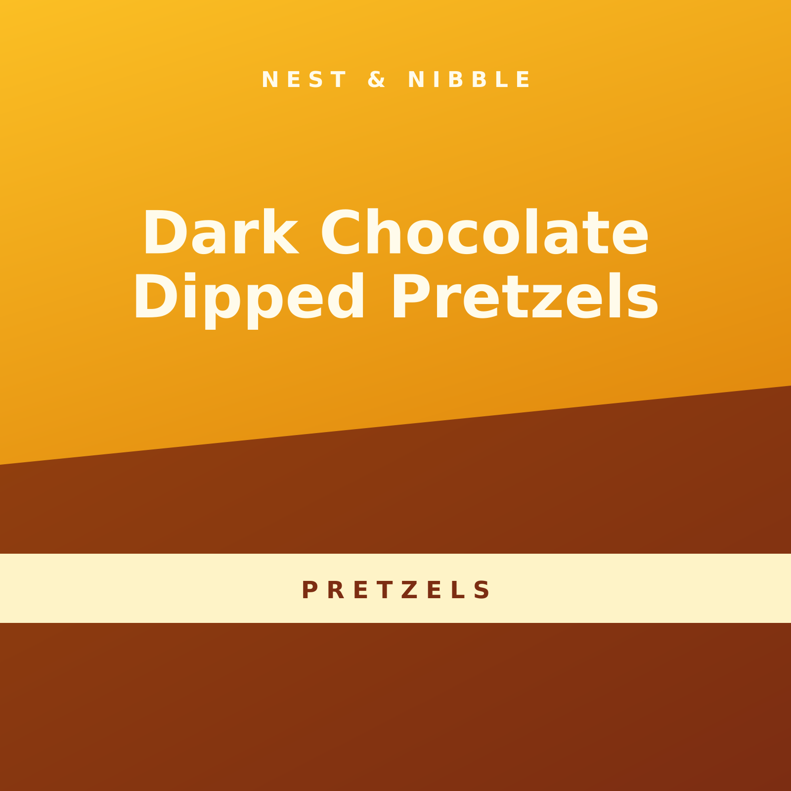 Dark Chocolate Dipped Pretzels