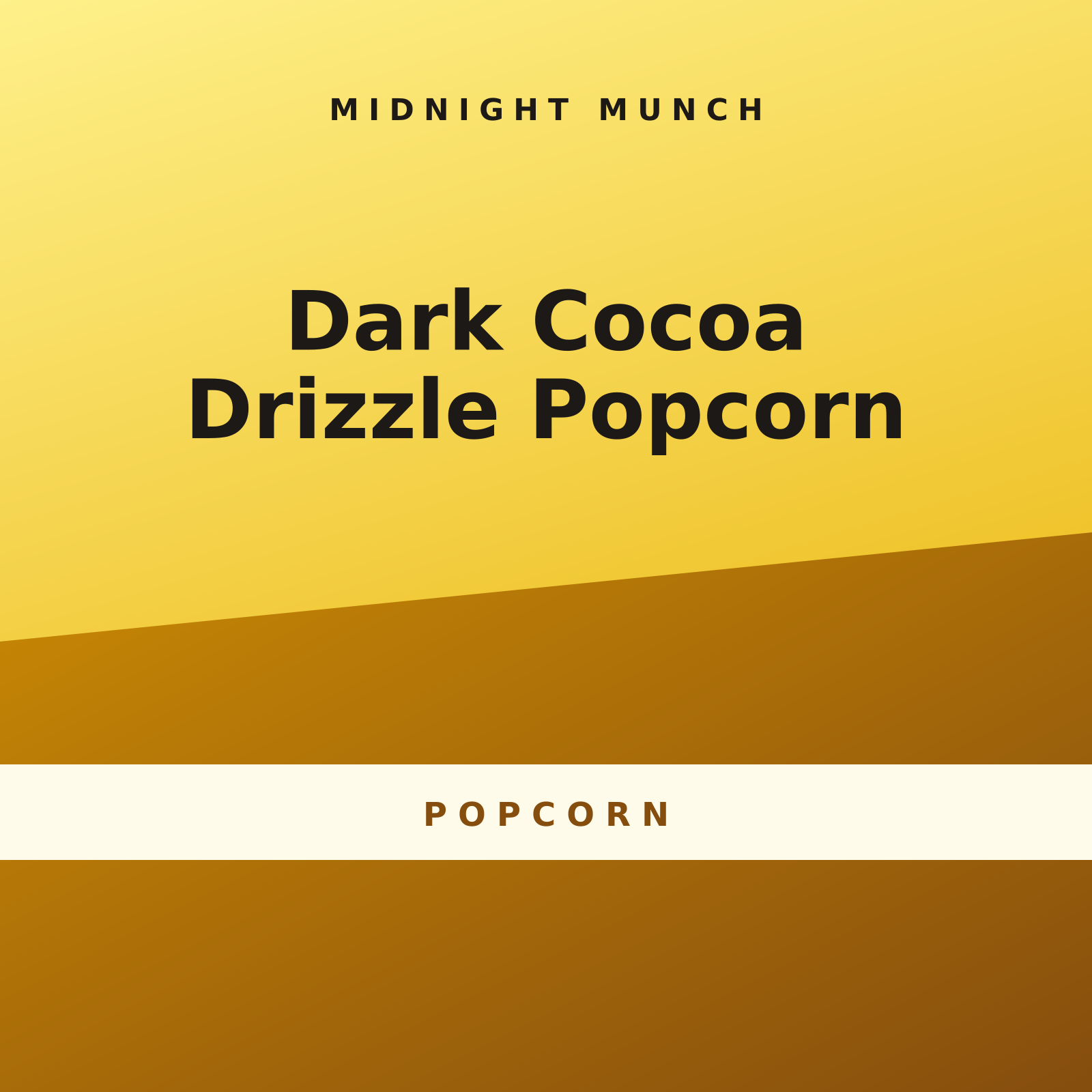 Dark Cocoa Drizzle Popcorn