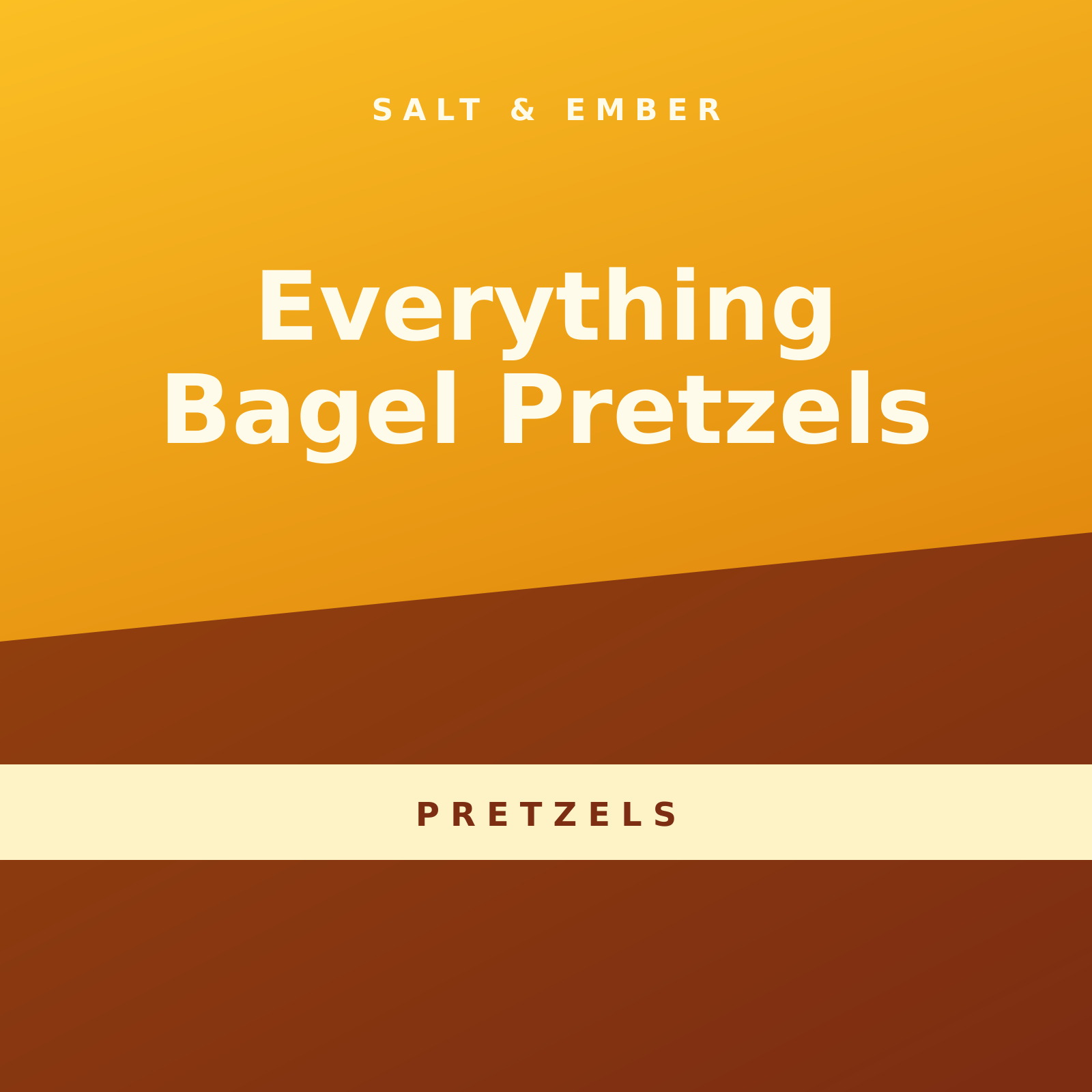 Everything Bagel Pretzels