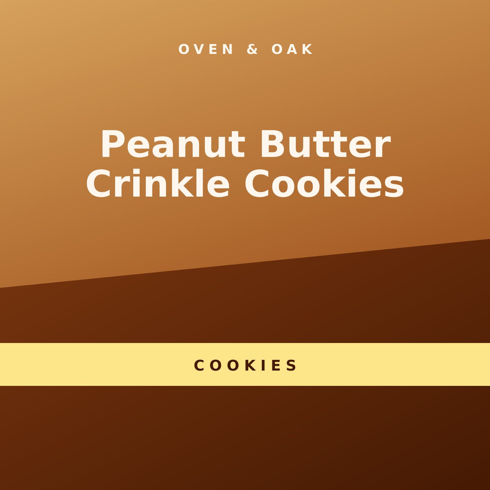 Peanut Butter Crinkle Cookies